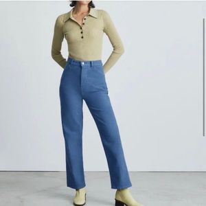 Everlane Moleskin Way-High Pant size 2